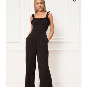 victoria ruffle jumpsuit superdown